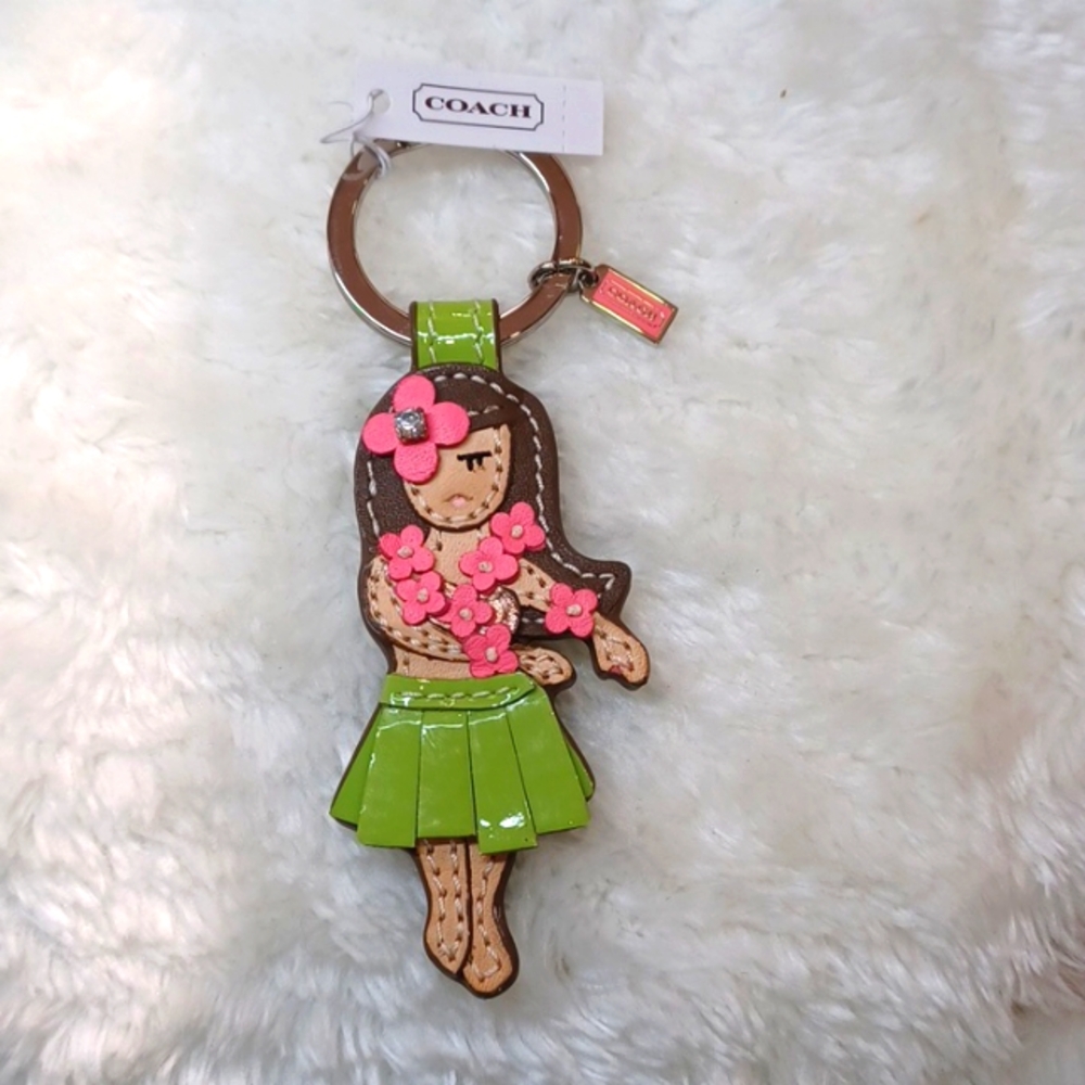 Coach Keychain, HWN GRL